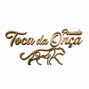 Logotipo oficial da Pousada Toca da Onça em Jaguariaíva, Paraná.